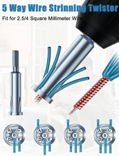 3x Wire Stripping&Twisting Tool Electrical Drill Wire Stripper Cable Nut Twister