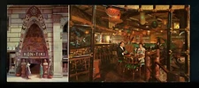 Oversized postcard Canada Montreal Quebec City Kon-Tiki Restaurant interior