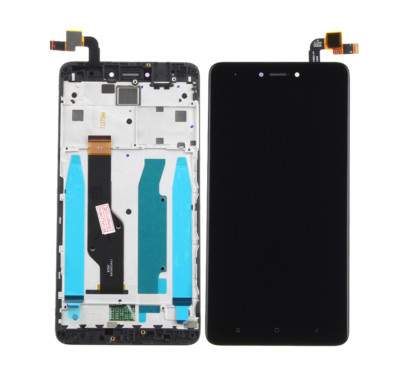 Black For Xiaomi hongmi redmi Note 4X Touch Screen LCD Display Glass Panel Frame