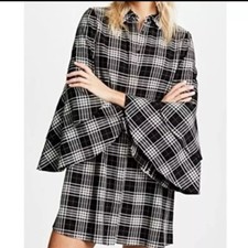 Alice + Olivia Jem Double Trumpet Sleeved Shirtdress