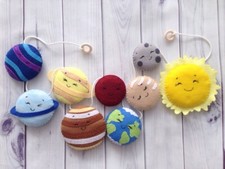 Solar System Garland Felt Planets Sun Banner Space Nursery Wall Decor Baby Gift