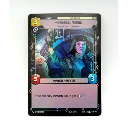 General Veers Blizzard Force Commander Foil Star Wars Unlimited # NM-M Spark of - Picture 1 of 2
