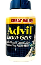 ADVIL 200 COUNT *LIQUI-GELS* 200 MG IBUPROFEN PAIN RELIEVER EXP 12/2026