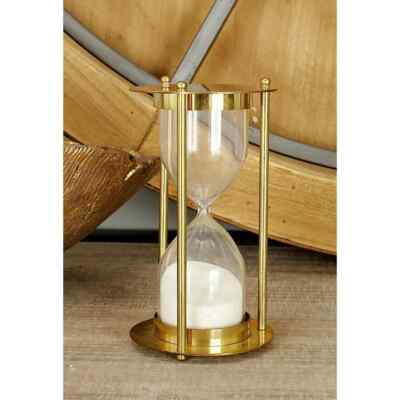 Exquisite 3'' Messing Maritim 1 Minute Sand Timer Weihnachtsgeschenk Zuhause S...
