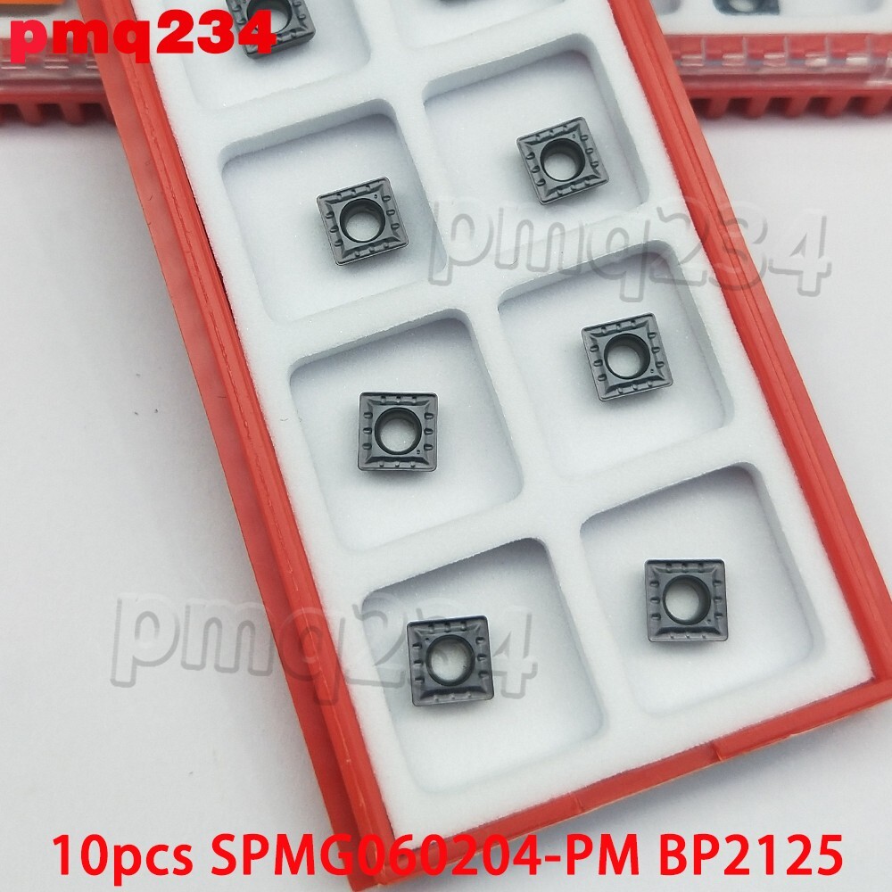 10pc SPMG060204-PM ZM2125 Carbide inserts mechanical metal