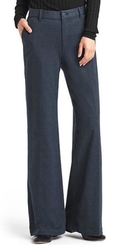 Gap Womens Wide Leg Knit Pants Size 2P 