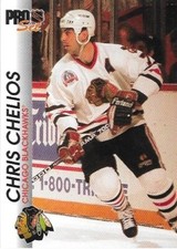 1992-93 Pro Set Chris Chelios Chicago Blackhawks #34