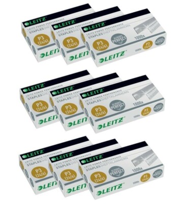 9000 x Leitz Heftklammern 5570 Tackerklammern Tackernadeln P3 verzinkt 24/6