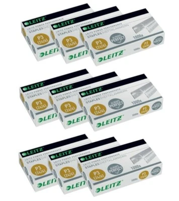 9000 x Leitz Heftklammern 5570 Tackerklammern Tackernadeln P3 verzinkt 24/6