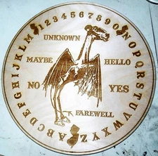 Jersey Devil Ouija Board & Planchette | Wooden Round Spirit Board New Jersey