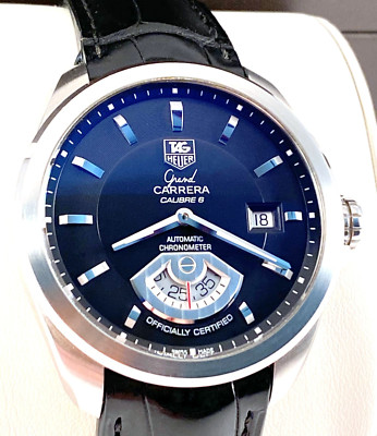 2024 Tag Heuer Grand Carrera Calibre 6 Men's Watch Automatic Exc Cond WAV511A ..