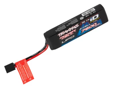 Batterie Traxxas Li-Po 7600mh 7,4V 2S - 25CiD mâle TRX - Photo 1/4