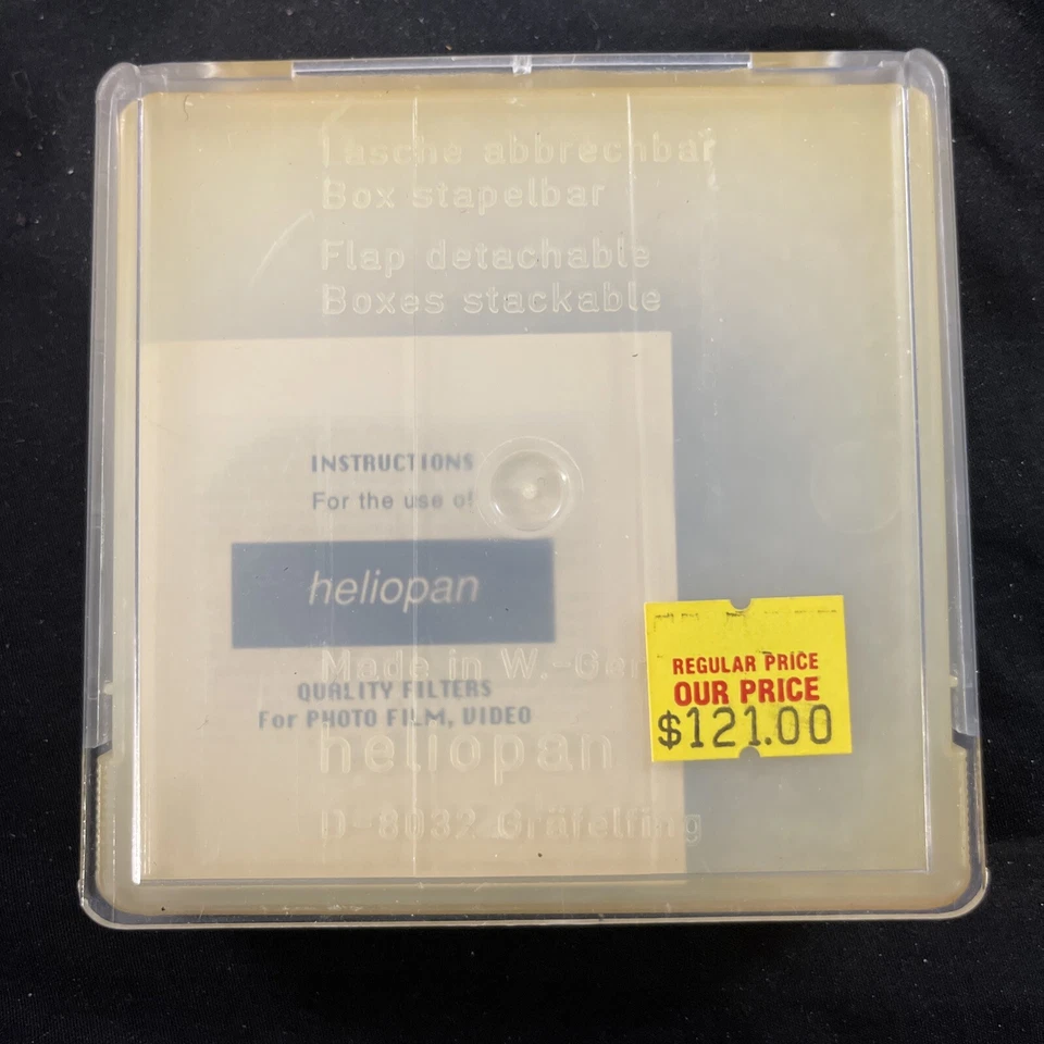 Heliopan B 60 Hasselblad KB12 Filter 3x Blue Made in Germany New Old Stock - Image 2 of 4