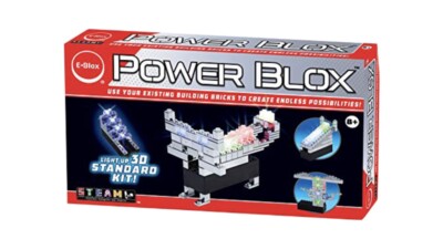 Power Blox by E-Blox LED Light Up Building Blocks with Storage Case Starter Set