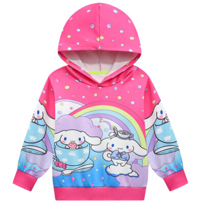 Cinnamon dog 3-10-year-old girls' hoodie boys' pullover hoodie