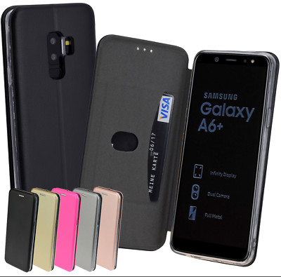 Klapp Hülle Tasche Handytasche Cover Bumper für Samsung Galaxy A6 Plus (2018)