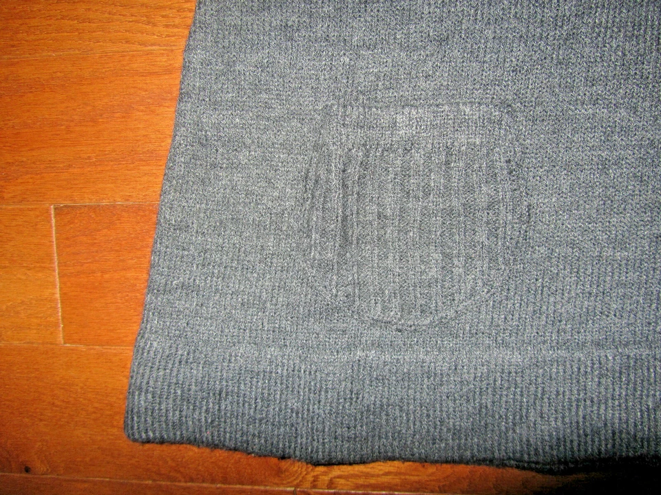 S/M ❤️VESTIDO SUÉTER DERECHO CORAZÓN❤️ TÚNICA 34" LARGO ❤️ MANGA CORTA GRIS CAPUCHA CUELLO Foto 2 de 4