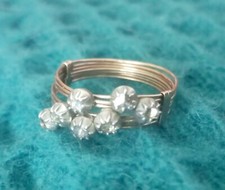 Bague Ancienne Semainier Provençale Or 18k Et Argent Diamants