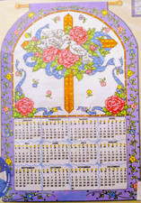 Bucilla Plaid 2008 Jeweled Calendar Kit-Christs Love 16x24" 85417 New Sealed