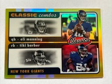2022 Classics Classic Combos Eli Manning Tiki Barber Gold /99 Read Description