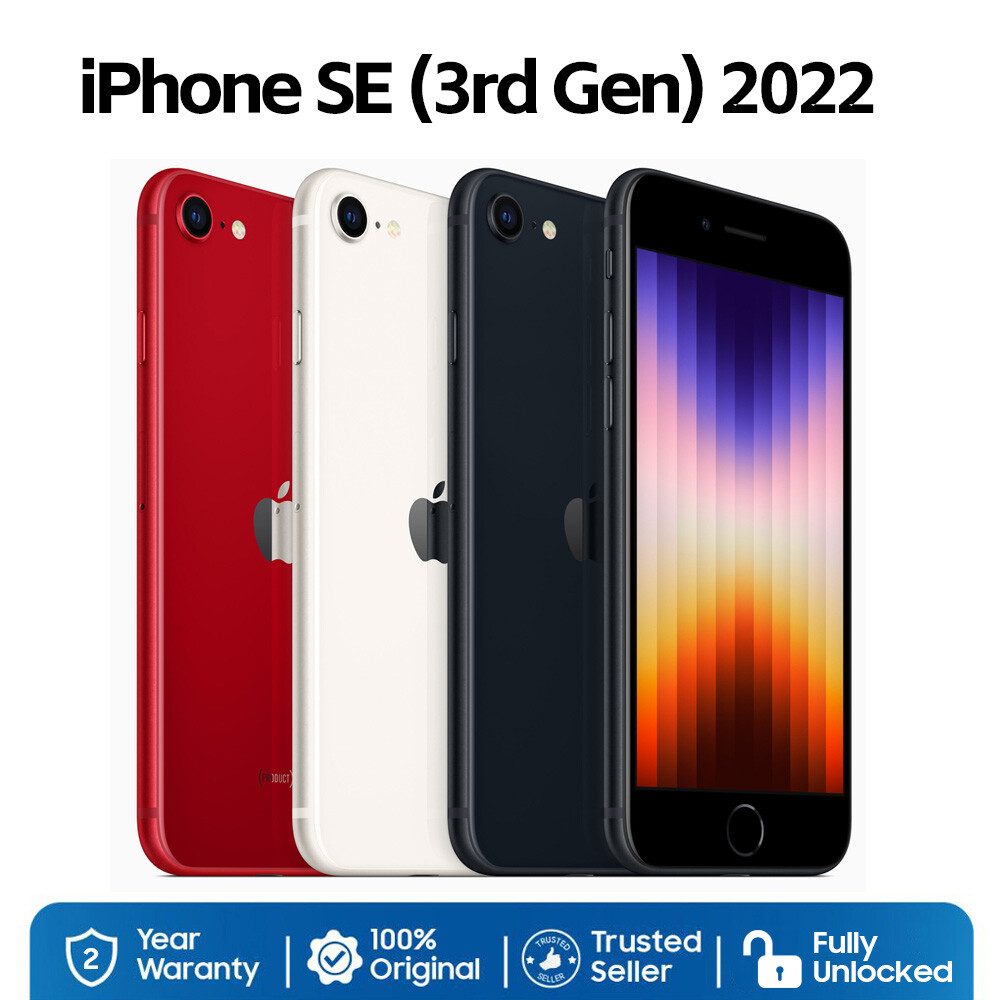 BRAND-NEW Apple iPhone SE (3rd Gen) 64GB 128 US Unlocked