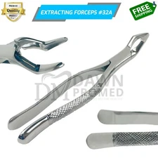 Dental Extracting Forceps #32A For Upper Cuspids, Bicuspids & Molars German Gr