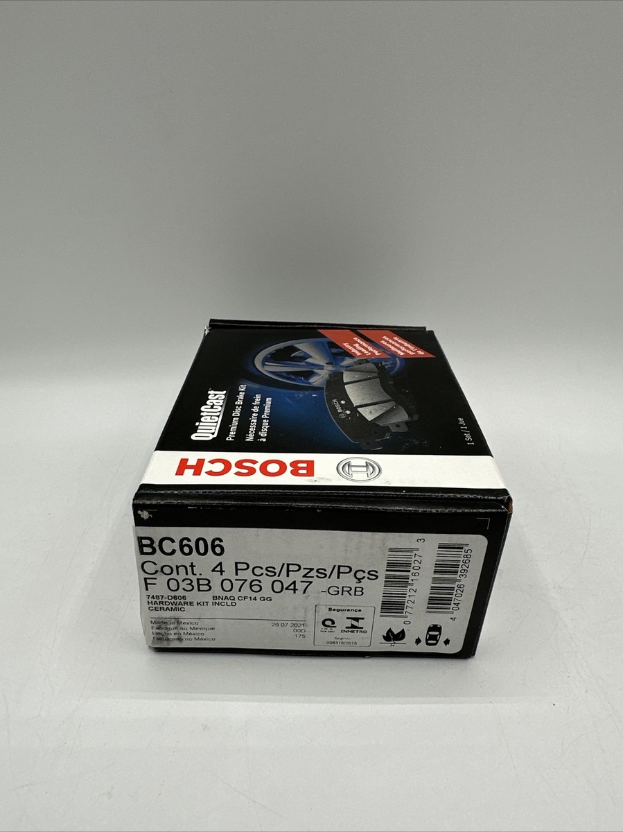 Rear Brake Pads BOSCH BC606 QuietCast Premium Ceramic Disc Brake