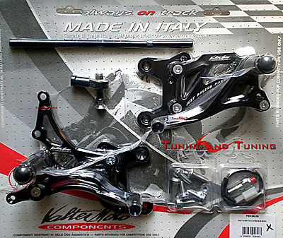 Fußrastenanlagen Racing Valtermoto TYP1.5 FÜR KAWASAKI ZX-10R 1000 2006>10 PEK56