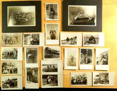 21 Photos 17 rppc Inventor Ed Rancourt & Boat Invention Sebasco Estates ME 1910