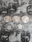Lot Of (5) 1 Gram .999 Fine Silver "Lincoln Cent Design" Rounds