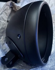 7 Motorcycle Headlight Housing Bucket - Black -harley Dyna Softail Sportster Xl
