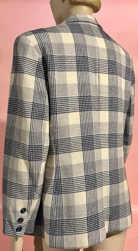 Women's Vintage Wool Lined Pendleton Plaid Jacket/Blazer 60’s USA Sz 10 - Picture 12 of 16