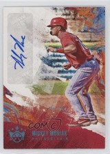 2021 Diamond Kings DK Signatures Holo Platinum Blue 10/25 Mickey Moniak Auto 2q9