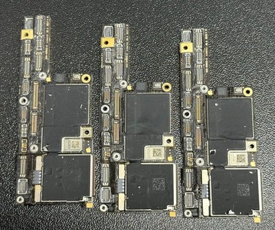LOT OF 3 iPhone X Motherboards Logic Board, Unknow Specs, Untested (FOR PARTS)