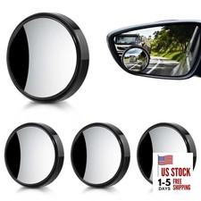 OBTANIM 4 Pack Blind Spot Mirror 2 Inch Angle Adjustable HD Glass 4 Pack Black