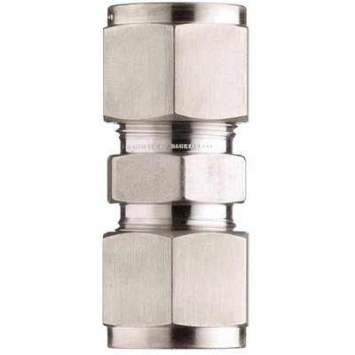 Compression Tube Fitting - 304 Stainless Steel, 3/8'' x 3/8''