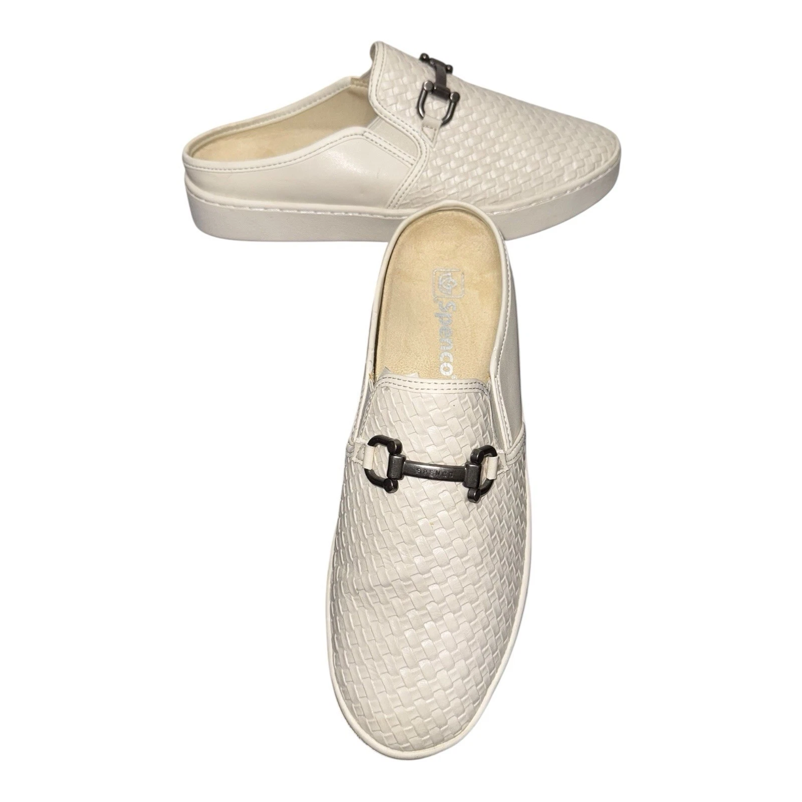 SPENCO DURHAM ORTHOTIC ARCH SUPPORT WOMENS MULES BEIGE SIZE 8.5B