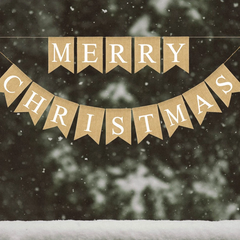  Impresión de pancartas de Feliz Amistad pancartas de vacaciones decoraciones de fiesta bandera de Navidad Foto 4 de 4