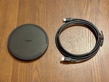 Belkin BoostCharge 15W Qi wireless charging pad with USB-C cable