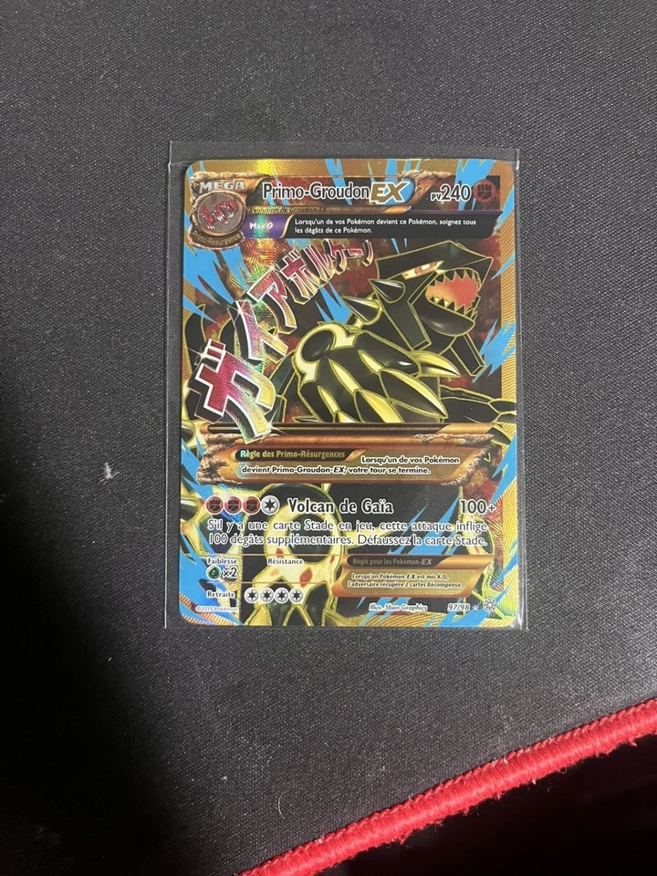 Carte Pokémon : Primo-Groudon EX 97/98 XY Origines Antiques Française - Photo 1/2