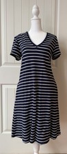 Karen Kane NWT Blue Wave V-Neck Pocket T-Shirt Dress | Beach/Comfy/Casual | SZ S