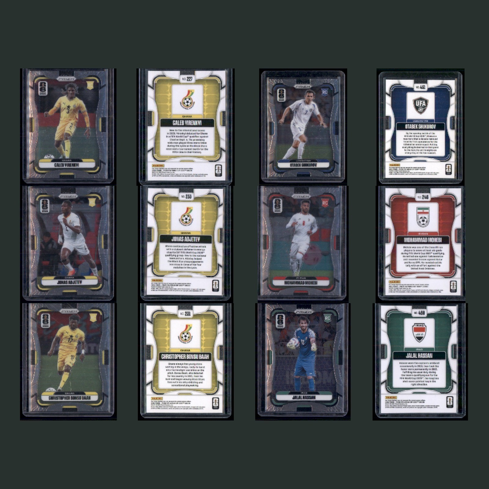 Soccer Card Lot 100 Cards Inserts Color Rookies Topps Prizm Show Ready Toploaded view 8