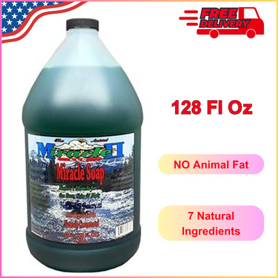 Miracle II Regular Soap - 1 Gallon (128 Ounce), Unscented, Naturally pH Balanced
