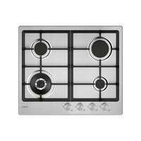 Candy CHG6BF4WTX Gas-Kochfeld 60 Cm 4-Flammig Edelstahl, Einbau