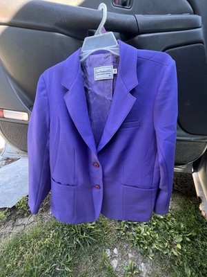 Levi Strauss & Co. Suit Jacket Blazer Size 38 Bright Purple Vintage