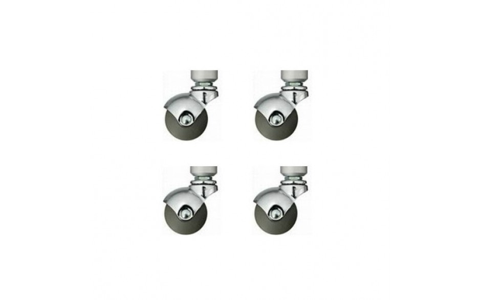 Quadraspire QCST Ruote Antigraffio per Rack Audio - Set da 4 Pezzi