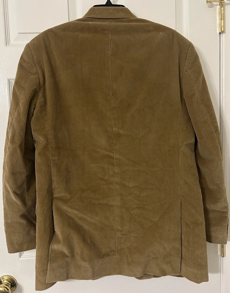 Blazer Abrigo Deportivo De Colección Brooks Brothers Italia Loro Piana Para Hombres 44L Botón Pana Foto 4 de 4