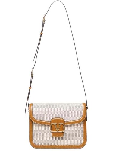 Valentino Garavani - Women - Shoulder bag with V closure - Beige