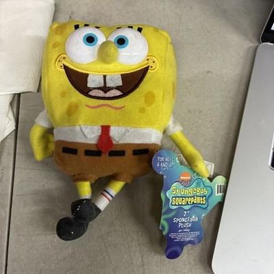 Vintage Spongebob Squarepants Nickelodeon Viacom 2000 Plush Stuffed Nostalgic 7''