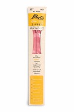 Vintage Lily Nylon Coil Zipper 22” Rose Pink NOS Sewing Notions USA Made